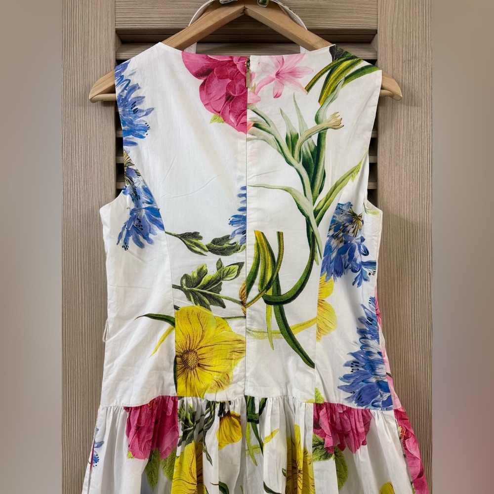Karl Lagerfeld Yellow and Blue Floral Dress - Picture 7 of 13
